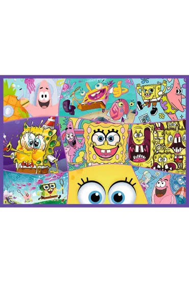 Puzzle 4x250 el. Szalony �wiat Sponge Boba Trefl