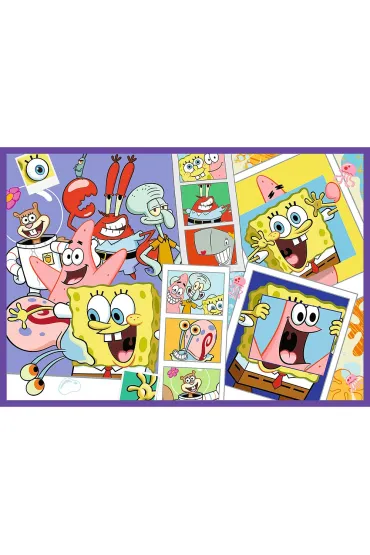 Puzzle 4x250 el. Szalony �wiat Sponge Boba Trefl