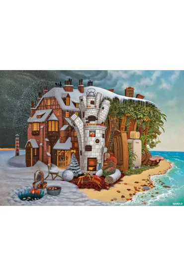 Puzzle 2000 el. Christmas Eve Madeira Art Collection Castorland