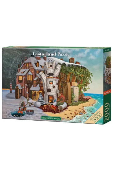 Puzzle 2000 el. Christmas Eve Madeira Art Collection Castorland