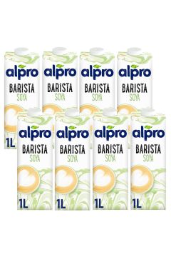 Alpro Barista do kawy - Napj Sojowy z wapniem i witaminami zestaw 8 x 1000 ml
