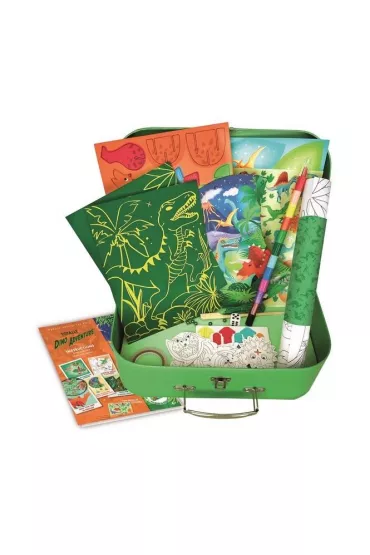 Zestaw kreatywny XL Walizka dinozaury Box Candiy