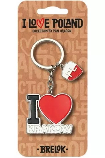 Pan Dragon Brelok I love Poland Krak�w ILP-BRE-B-KR-05