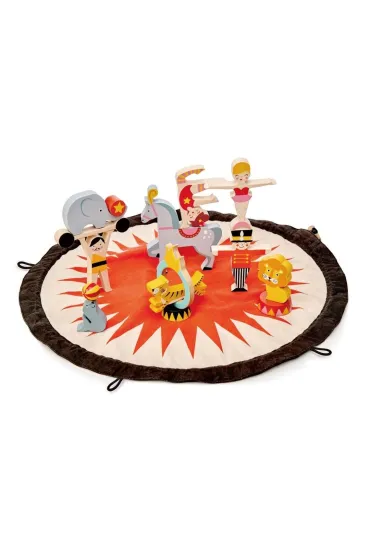 Mata z drewnianymi zabawkami - Akrobaci Tender Leaf Toys