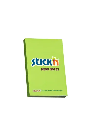 Stickn Notes samoprzylepny neon zielony 76x51 mm