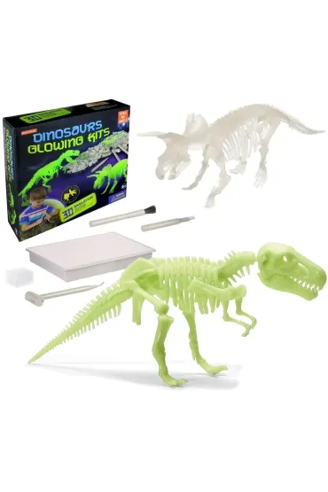 Wykopaliska paleontolog dinozaur fosforyzuj�cy Trifox