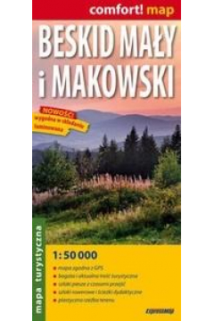 Beskid May i Makowski laminowana mapa turystyczna 1:50 000