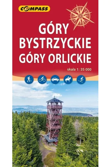 Mapa turystyczna - G�ry Bystrzyckie, G�ry Orlickie