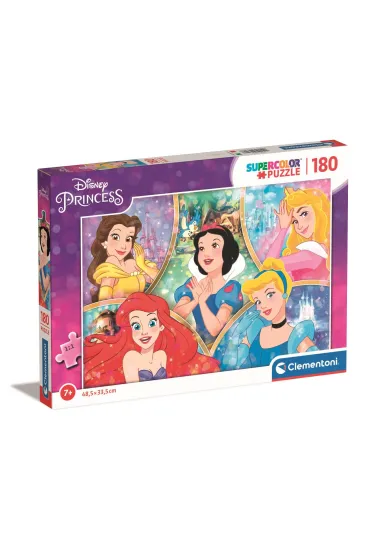 Puzzle 180 el. SuperColor. Ksi�niczki Clementoni