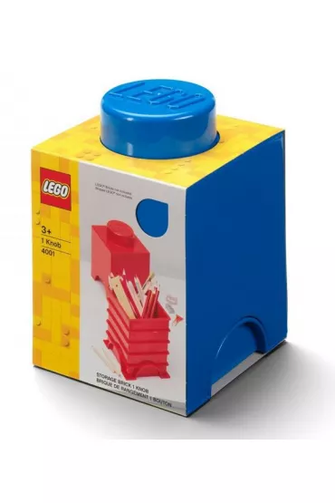 Pojemnik klocek LEGO Brick 1 niebieski