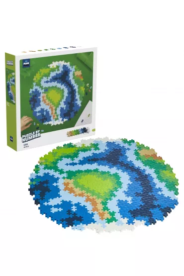 Puzzle By Numbers 800 el. Ziemia Plus-Plus