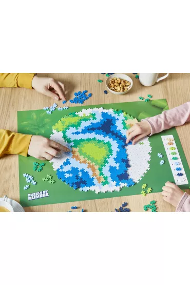 Puzzle By Numbers 800 el. Ziemia Plus-Plus