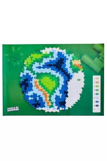 Puzzle By Numbers 800 el. Ziemia Plus-Plus