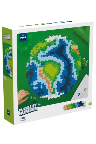 Puzzle By Numbers 800 el. Ziemia Plus-Plus