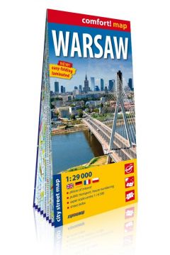 Comfort! map Warsaw 1:29 000 plan miasta