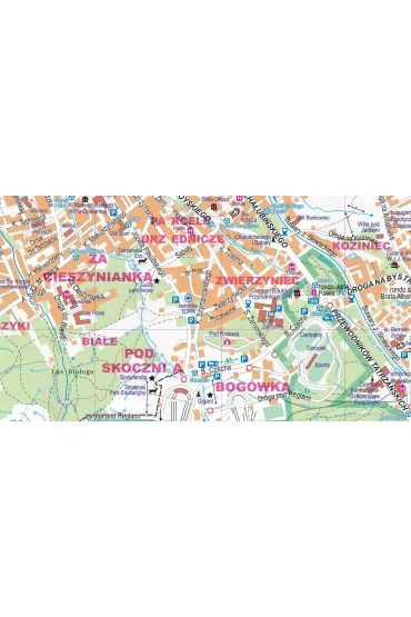 Zakopane i okolice plan miasta 1:15 000 laminat midi 2023