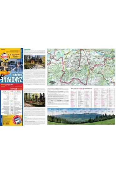 Zakopane i okolice plan miasta 1:15 000 laminat midi 2023