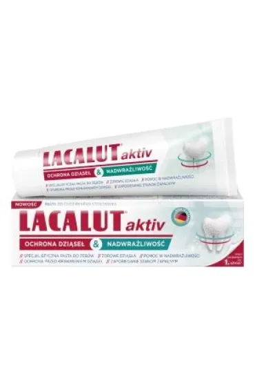 Lacalut Pasta do z�b�w - ochrona dzi�se� i nadwra�liwo�� Activ 75 ml
