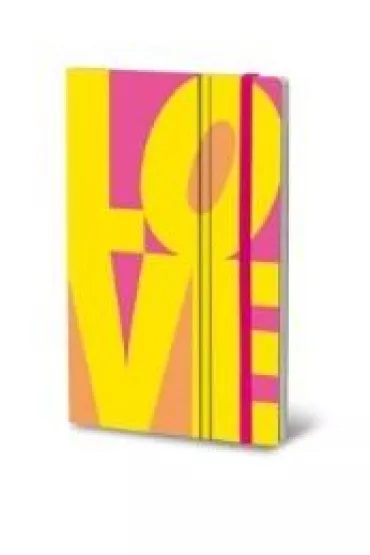 Stifflex Notatnik Fluo Love Yellow 21.0x13.0 cm 192 kartki