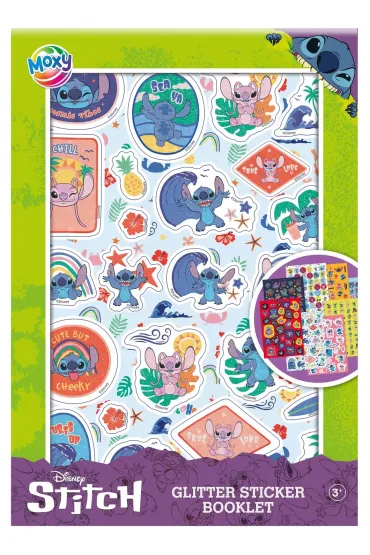 Ksi��eczka naklejek z brokatem Disney Stitch - A5 8 arkuszy Grafix