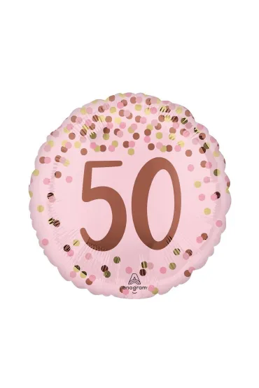 Anagram Balon foliowy Pretty pink 50th Birthday 46cm