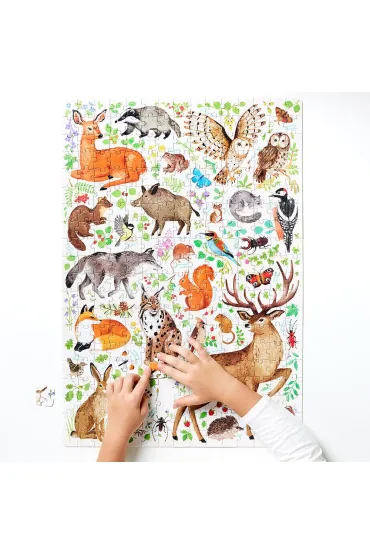 Puzzle odkrywcy 300 el. Dzika przyroda Bright Junior Media