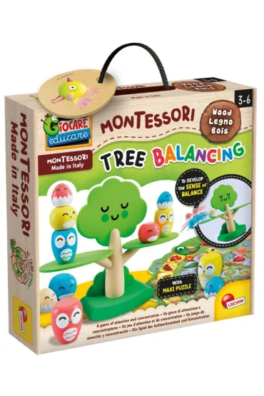 Lisciani Montessori Baby Wood Drzewo r�wnowagi