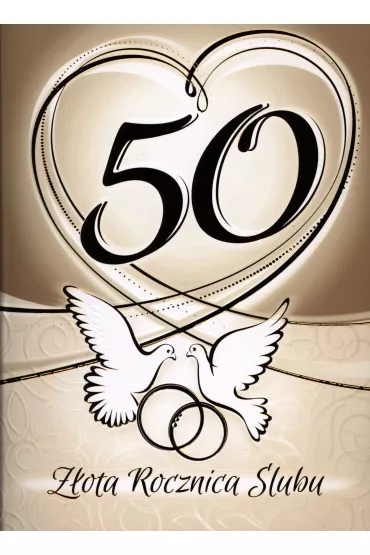Art Nuvo Karnet 50 Rocznica �lubu