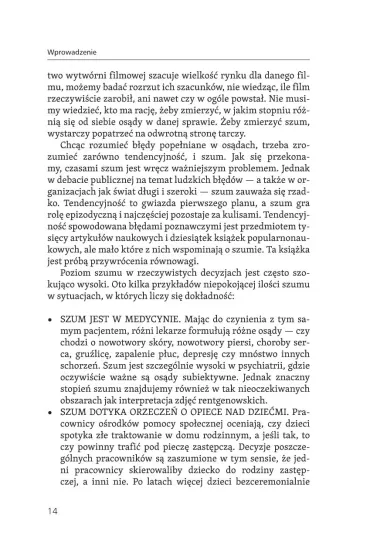 Szum, czyli sk�d si� bior� b��dy w naszych decyzjach - Daniel Kahneman, Cass R. Sunstein, Olivier  Sibony