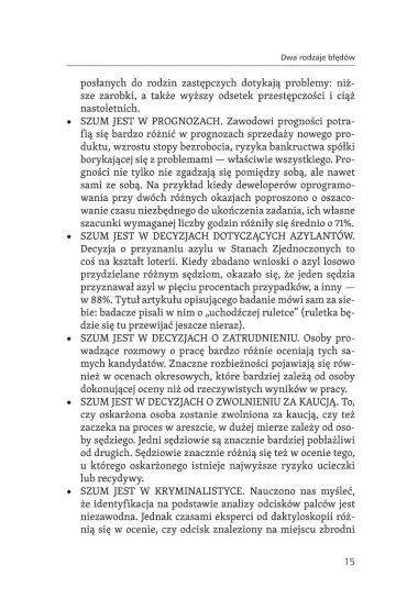Szum, czyli sk�d si� bior� b��dy w naszych decyzjach - Daniel Kahneman, Cass R. Sunstein, Olivier  Sibony