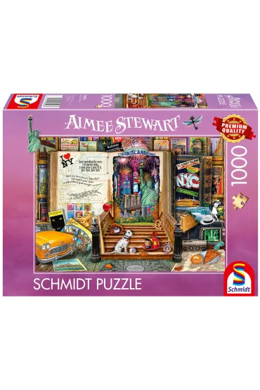 Puzzle PQ 1000 el. Wspomnienia z Nowego Jorku / USA Schmidt - Stewart  Aimee