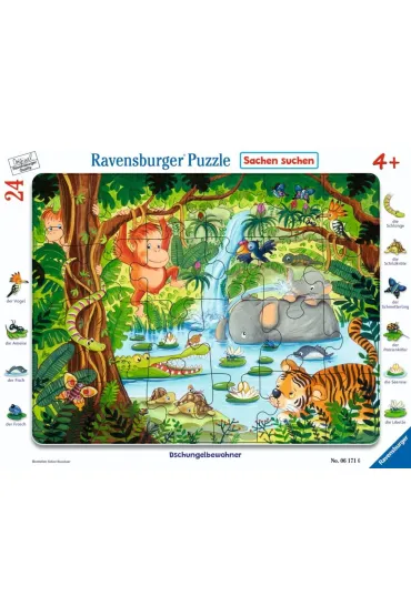 Puzzle 24 Jungle Friends Frame Ravensburger