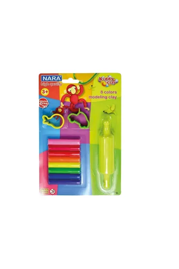 Nara Plastelina + foremki + wa�ek ST-100-8 8 kolor�w