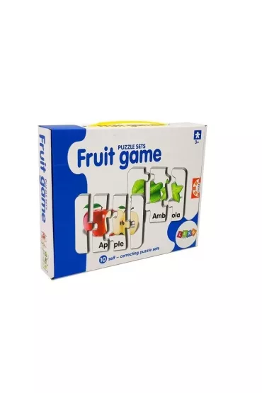 Puzzle edukacyjne 10 el. Owoce LeanToys
