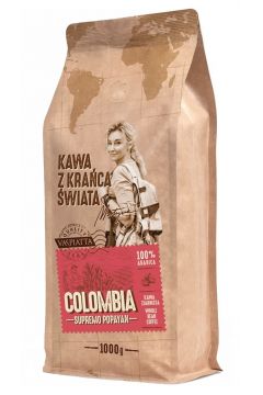Vaspiatta Kawa z kraca wiata Colombia Supremo Popayan ziarnista 1 kg