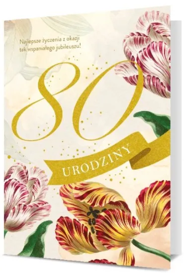 Pan Dragon Karnet Urodziny 80 B6-1908