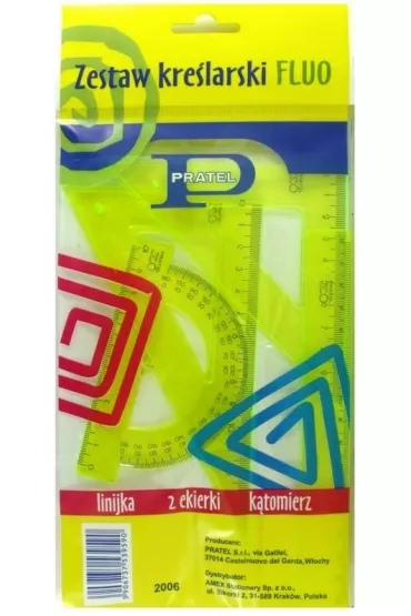 Pratel Zestaw kre�larski fluorescencyjny z linijk� 16 cm