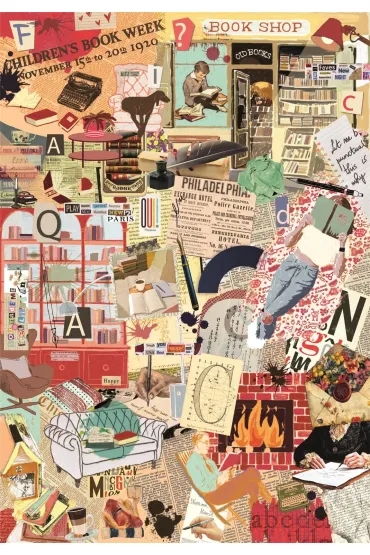 Puzzle 1000 el. Compact Books&Writing Clementoni