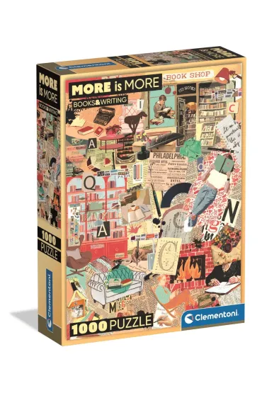 Puzzle 1000 el. Compact Books&Writing Clementoni