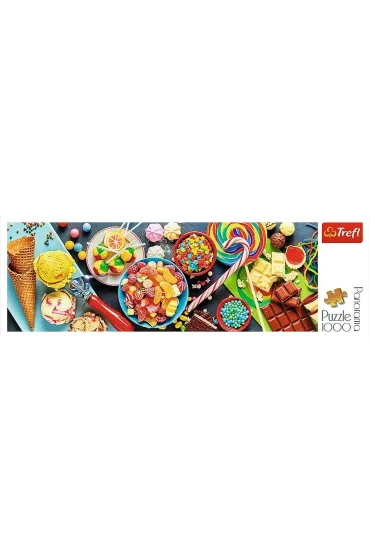 Puzzle panoramiczne 1000 el. S�odkie przysmaki Trefl