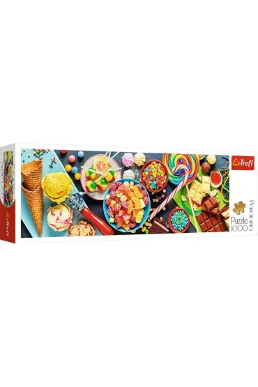 Puzzle panoramiczne 1000 el. S�odkie przysmaki Trefl