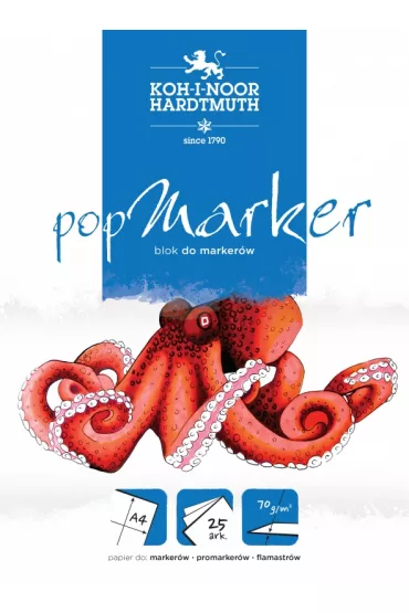 Koh-I-Noor Blok do marker�w Pop Marker A4 70 g 25 kartek