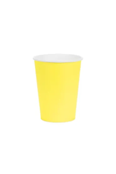 PartyDeco Kubeczki papierowe ��ty 250ml 6 szt