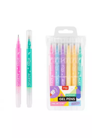 Easy Stationery D�ugopis �elowy akrylowy 6 kolor�w EASY
