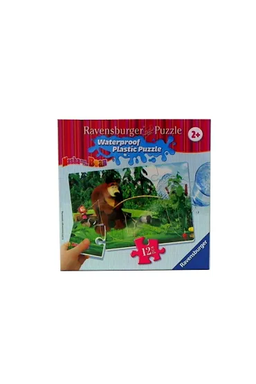 Puzzle 12 el. Masza i Nied�wied� Na Ryby 056057 Ravensburger