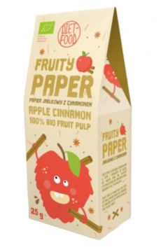 Diet-Food Papier owocowy - jabko + cynamon 25 g Bio