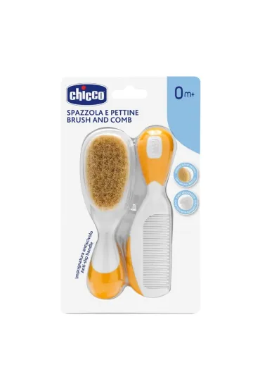 Chicco Szczotka z naturalnego w�osia + grzebyk 2 szt.