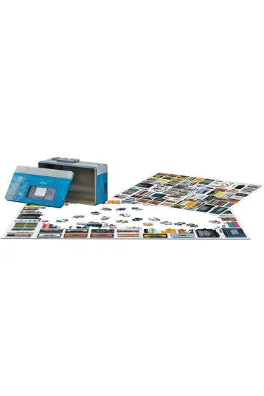 Puzzle 550 el. Cassette player - Tin metal box Eurographics