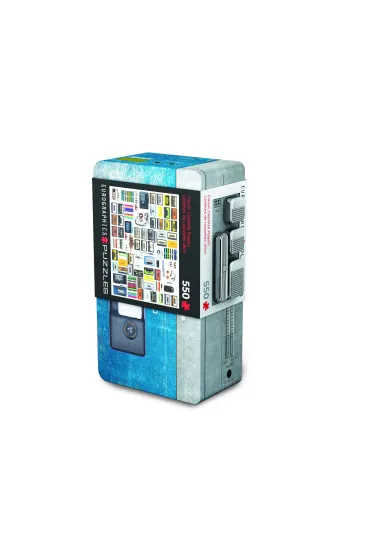 Puzzle 550 el. Cassette player - Tin metal box Eurographics