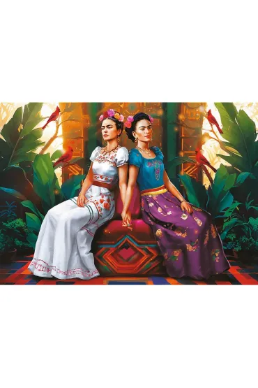 Puzzle 1000 el. Frida Kahlo: Dwa oblicza Trefl